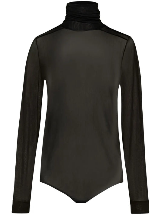 Four-Stitch Sheer Bodysuit
