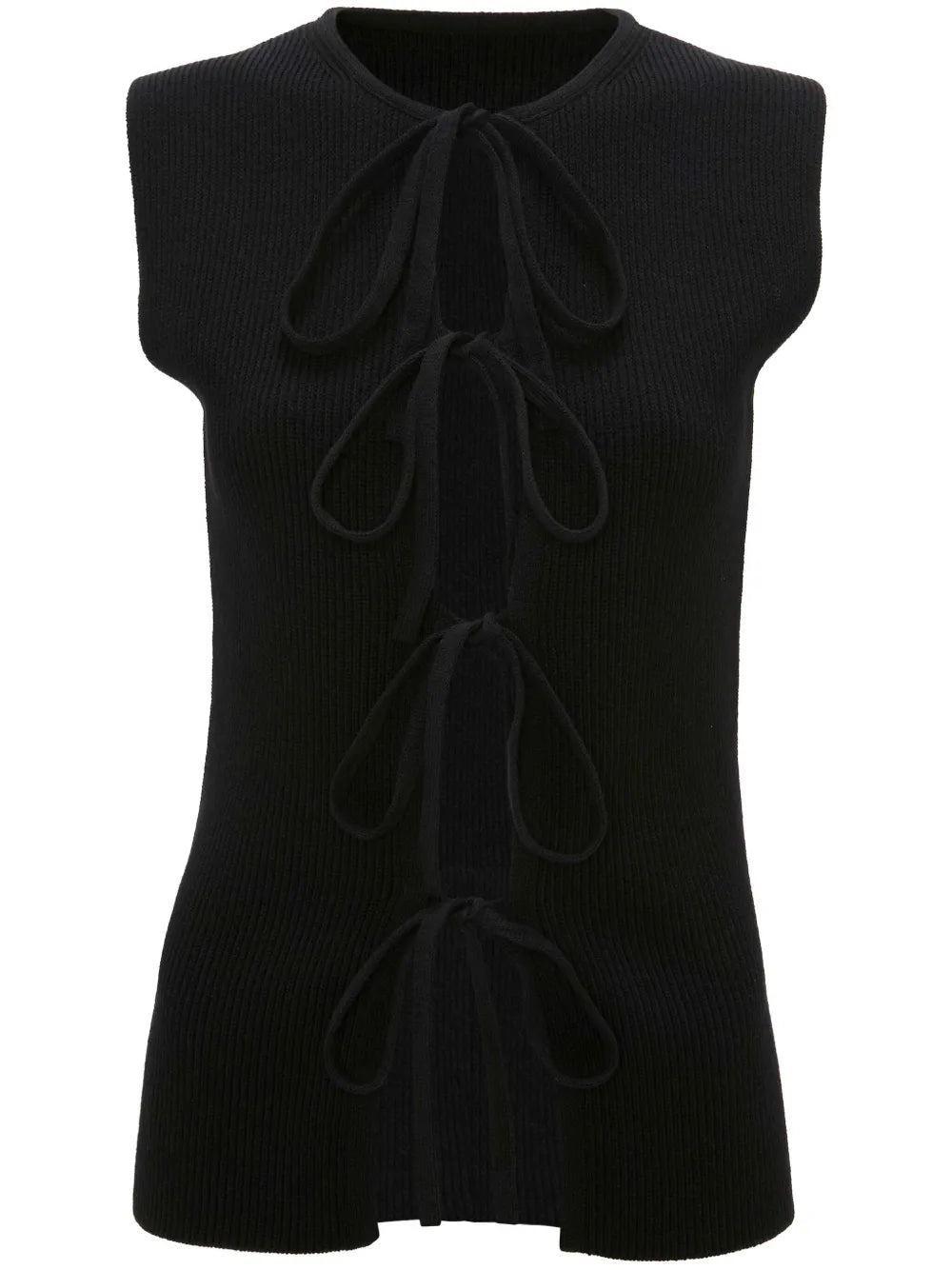 Bow-Tie Ribbed Tank Top
