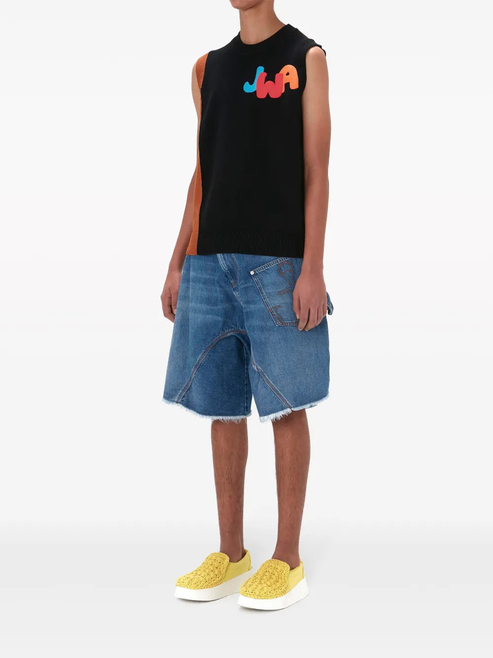 Logo-Print Knitted Tank Top