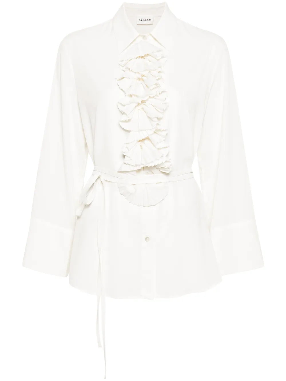 Ruffled-Detailing Shirt