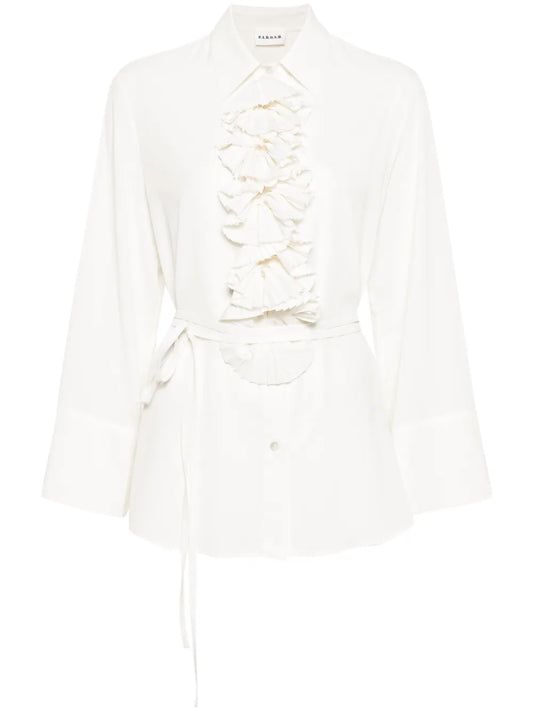 Ruffled-Detailing Shirt