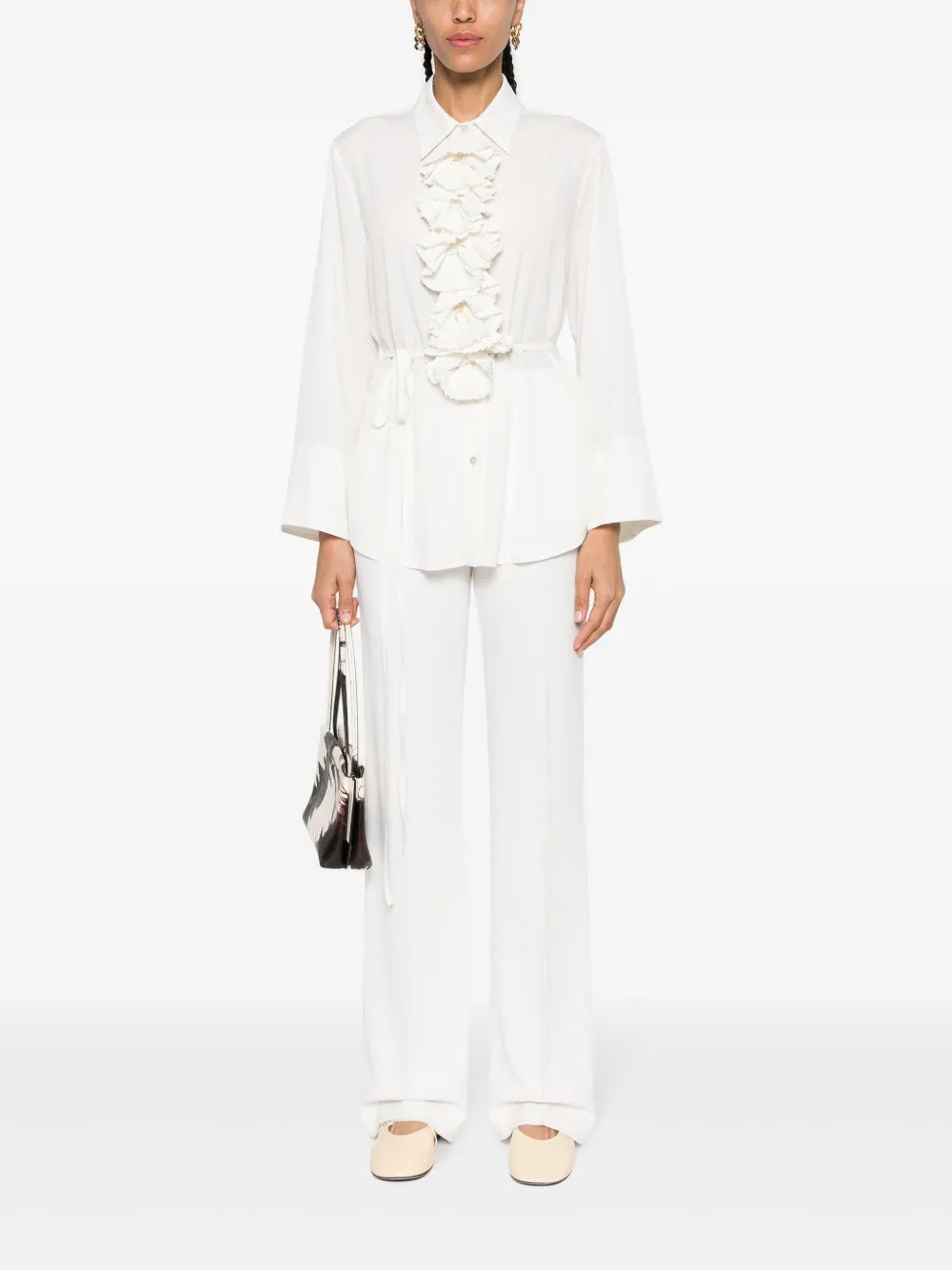 Ruffled-Detailing Shirt