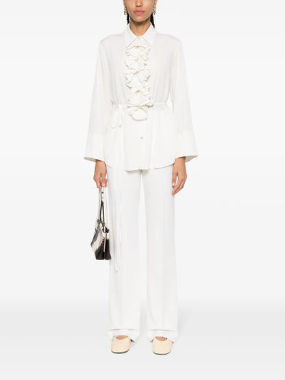 Ruffled-Detailing Shirt