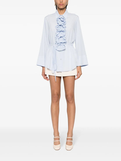 Ruffled-Detailing Shirt