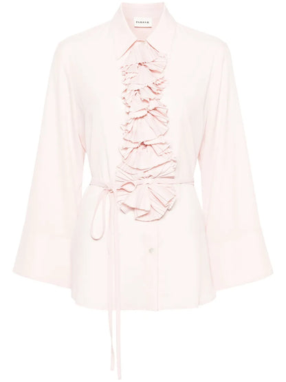 Ruffled-Detailing Shirt