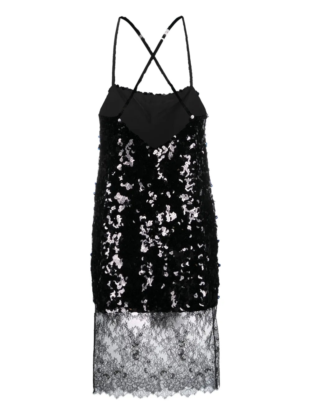 Sequinned Midi Slip Dress