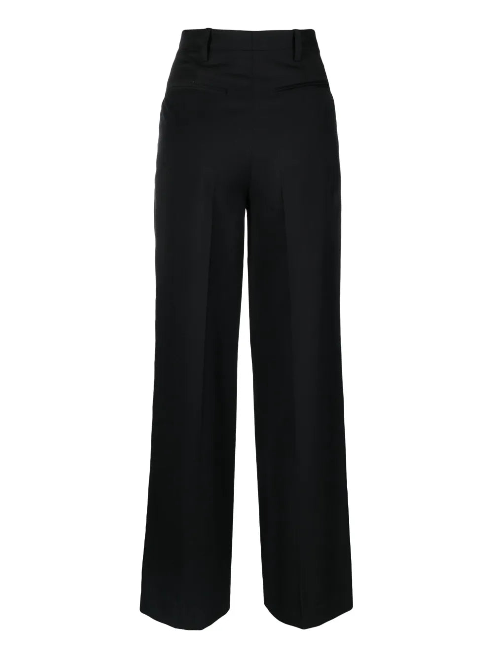 Straight Wool Tailored Trousers