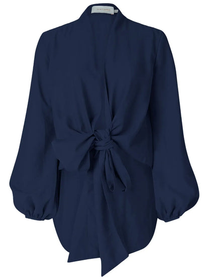 Honey Self-Tie Blouse