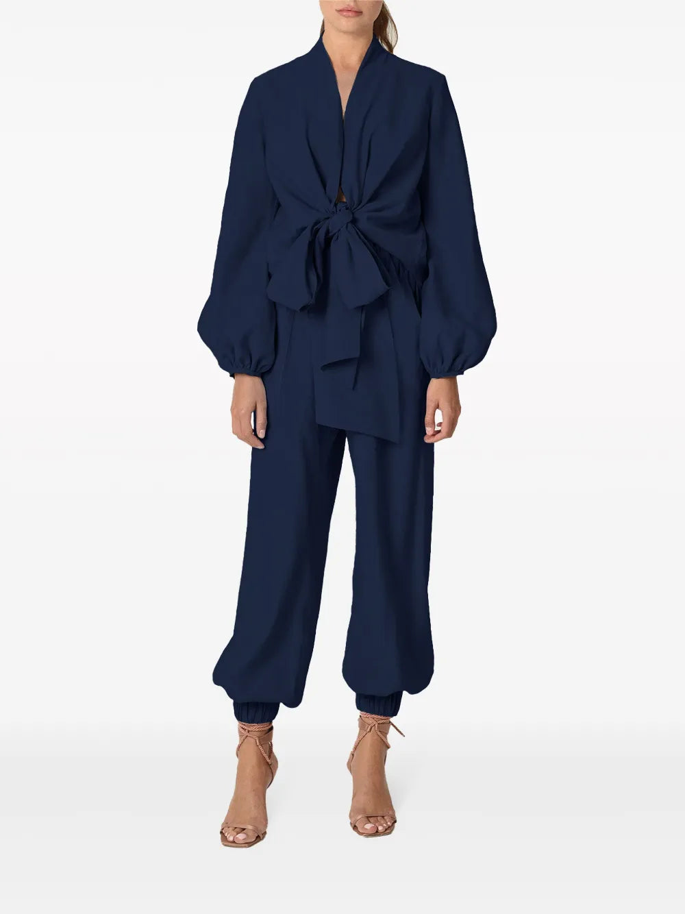 Honey Self-Tie Blouse