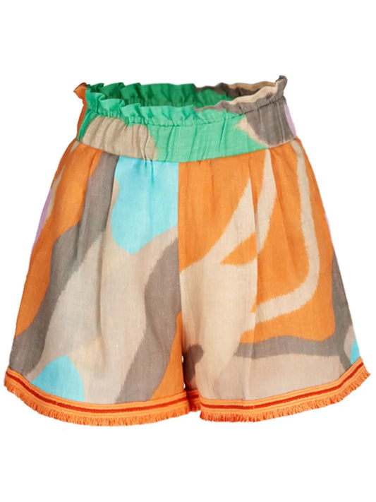 Giorgio Abstract-Print Shorts