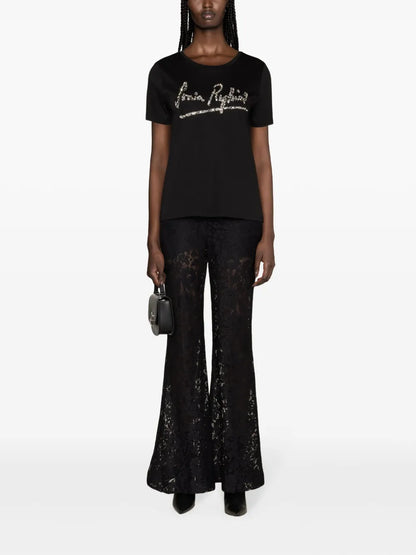 Logo-Embellished Cotton Blend T-Shirt