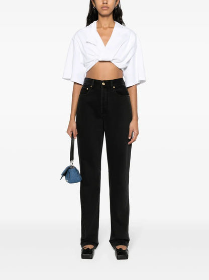 La De Nimes Droit Straight-Leg Jeans