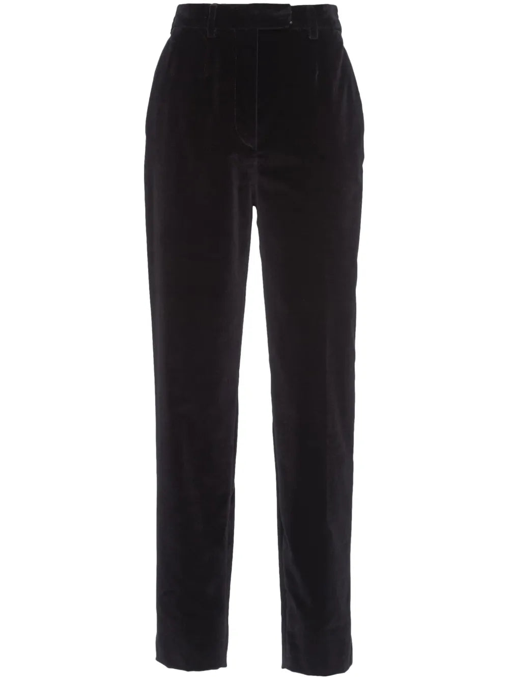 Velvet Straight-Leg Trousers