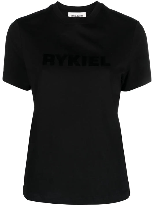 Flocked-Logo Cotton T-Shirt