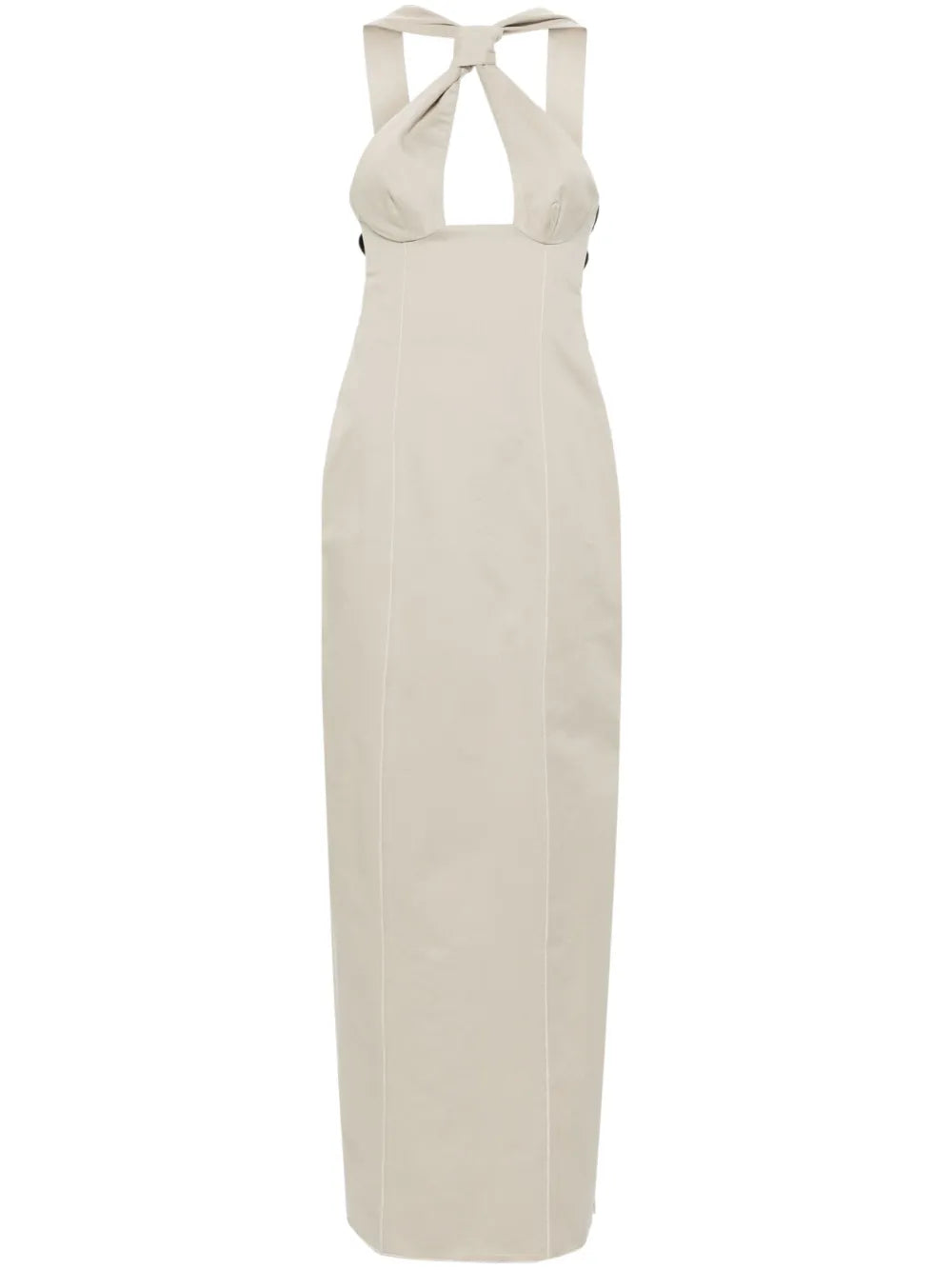 Tie Cotton Maxi Dress