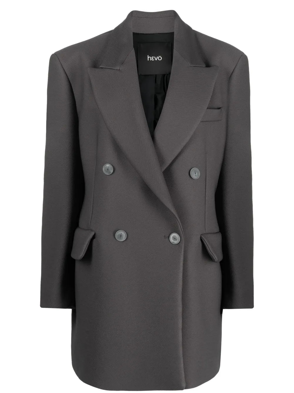 Peak-Lapel Double-Breasted Blazer