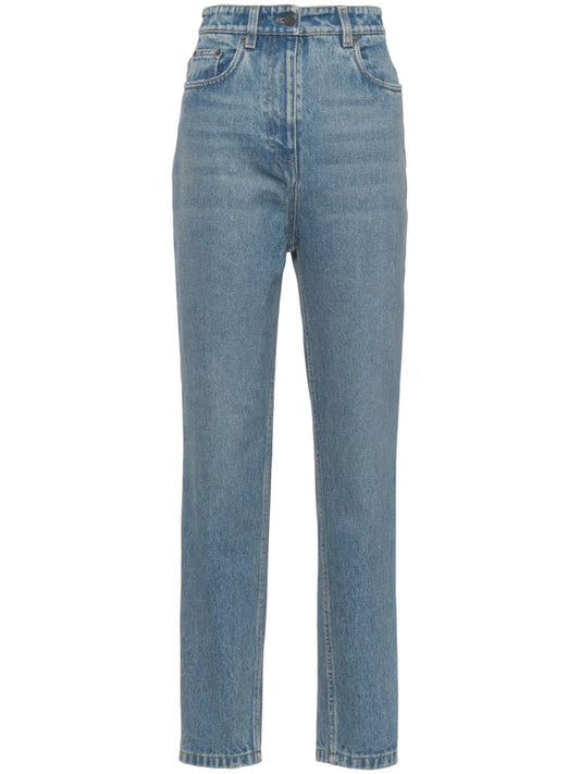 High-Rise Tapered Jeans