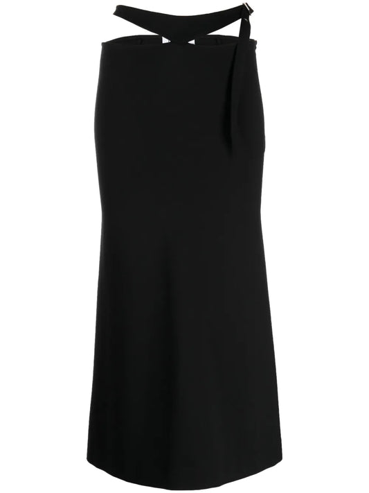 Cut-Out Midi Skirt