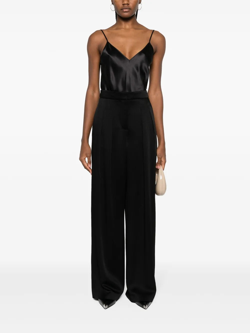 V-Neck Silk Top