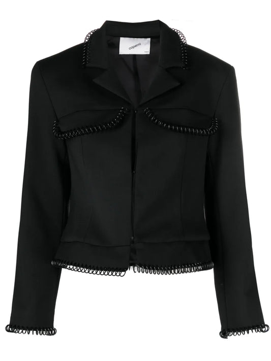 Spiral Cord-Embellished Jacket