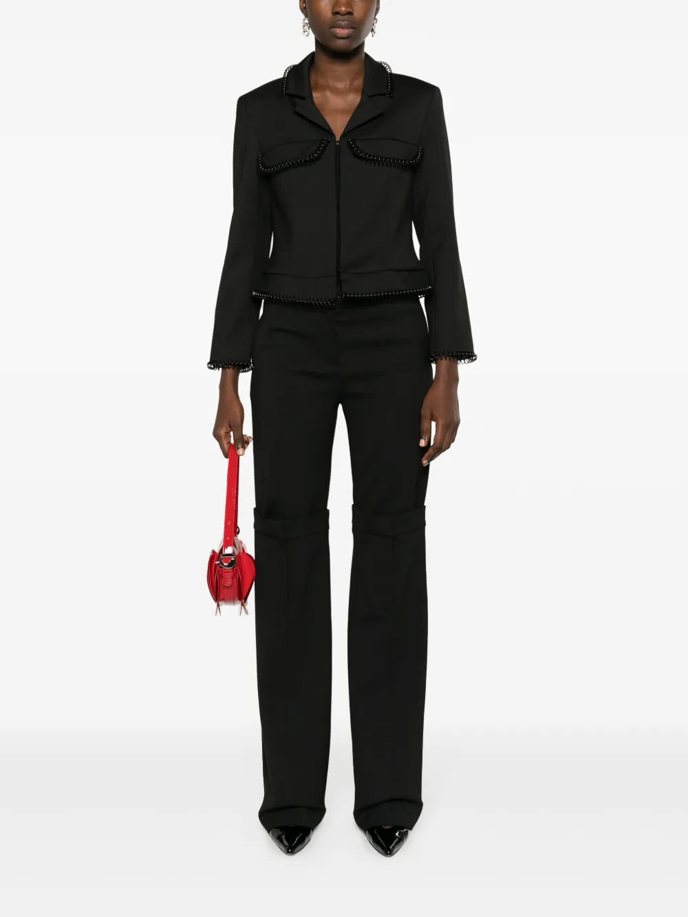 Spiral Cord-Embellished Jacket