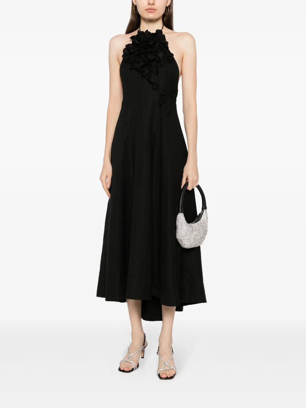 Toren Halterneck Midi Dress