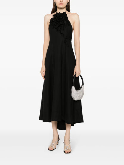 Toren Halterneck Midi Dress
