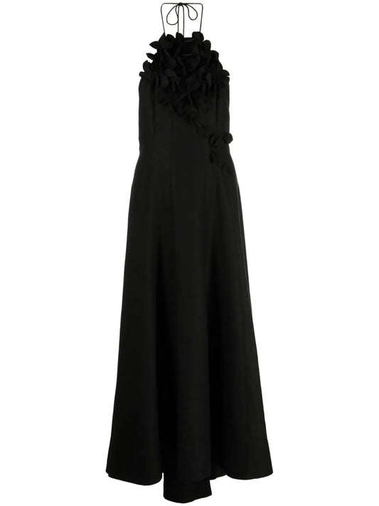 Toren Halterneck Midi Dress