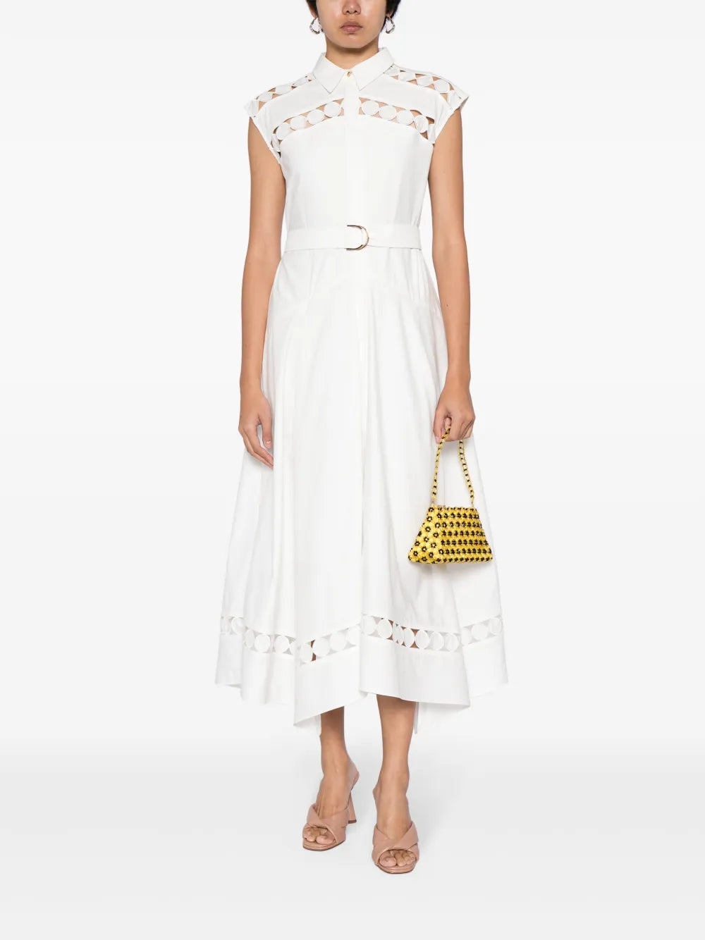 Keeling Perforated-Detailing Dress