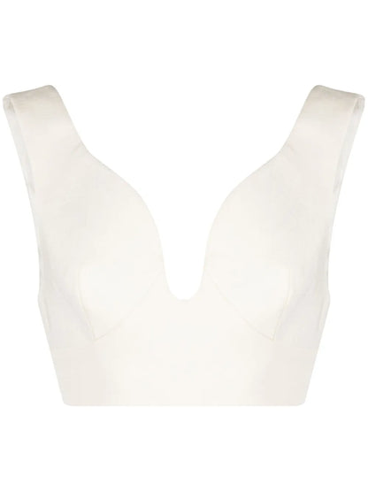 Open-Back Sleeveless Crop Top
