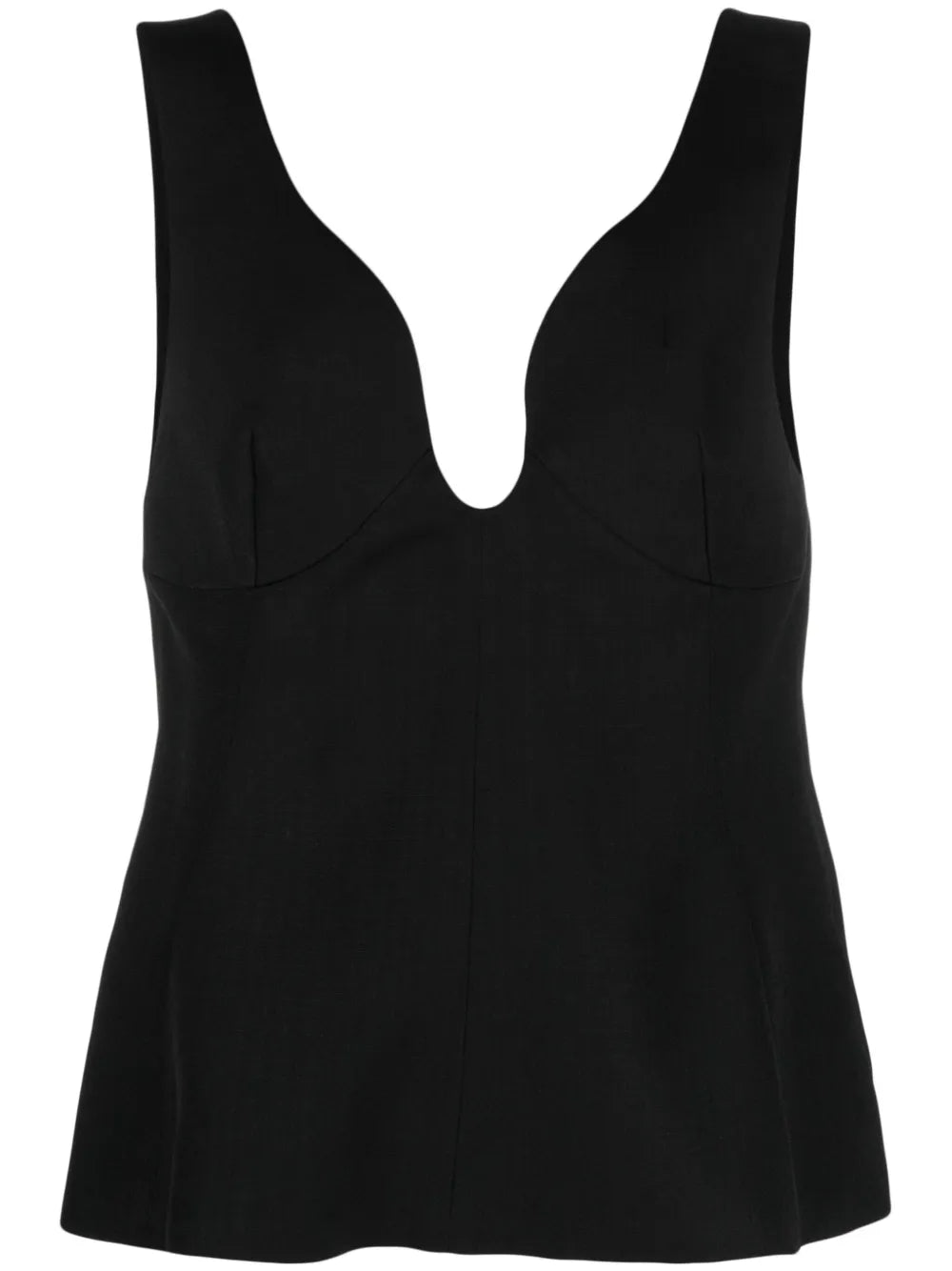 Scoop-Neck Textured Top