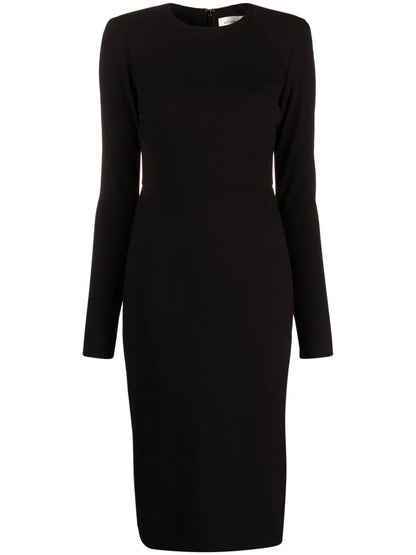 Crepe Pencil Midi Dress