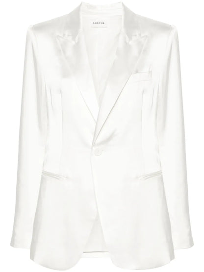 Dragon-Embroidered Twill Blazer