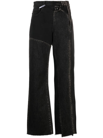 High-Waist Asymmetric Jeans