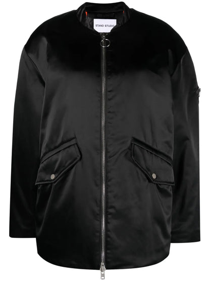 Prim Satin Bomber Jacket