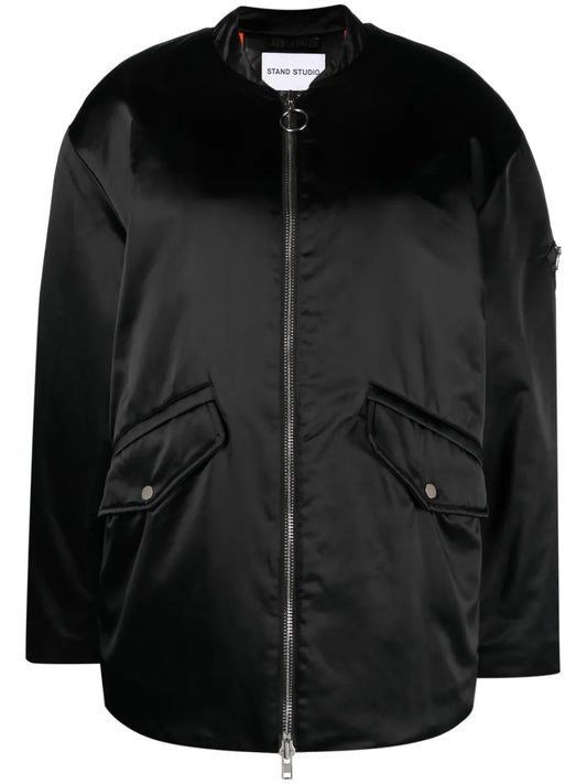 Prim Satin Bomber Jacket