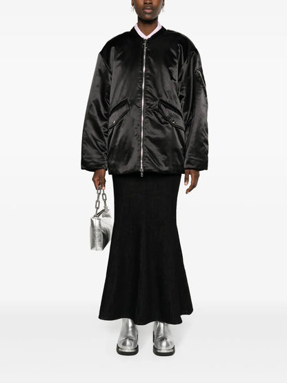 Prim Satin Bomber Jacket