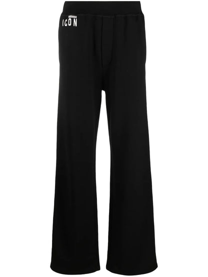 Icon-Print Cotton Track Pants