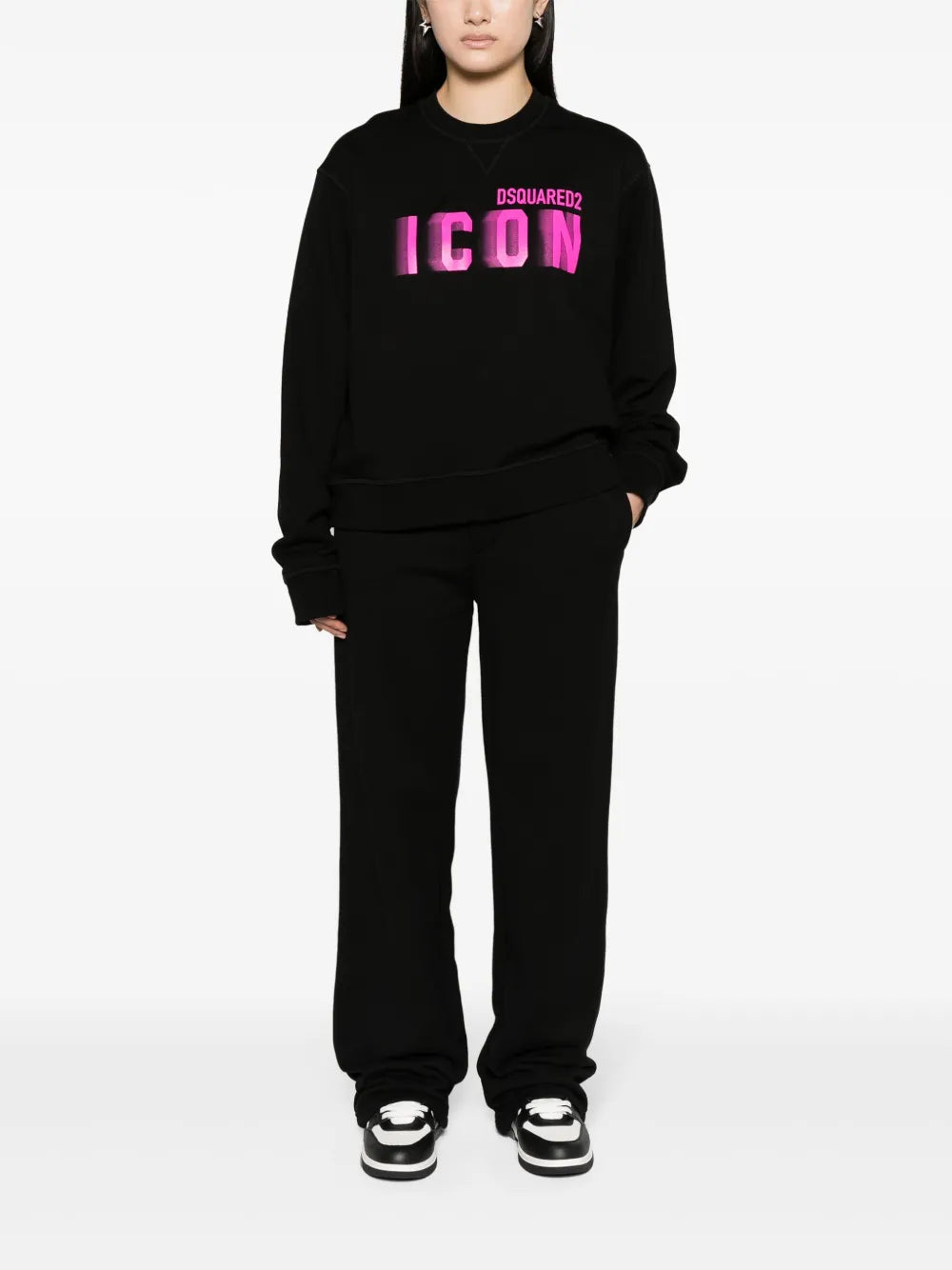 Icon-Print Cotton Track Pants