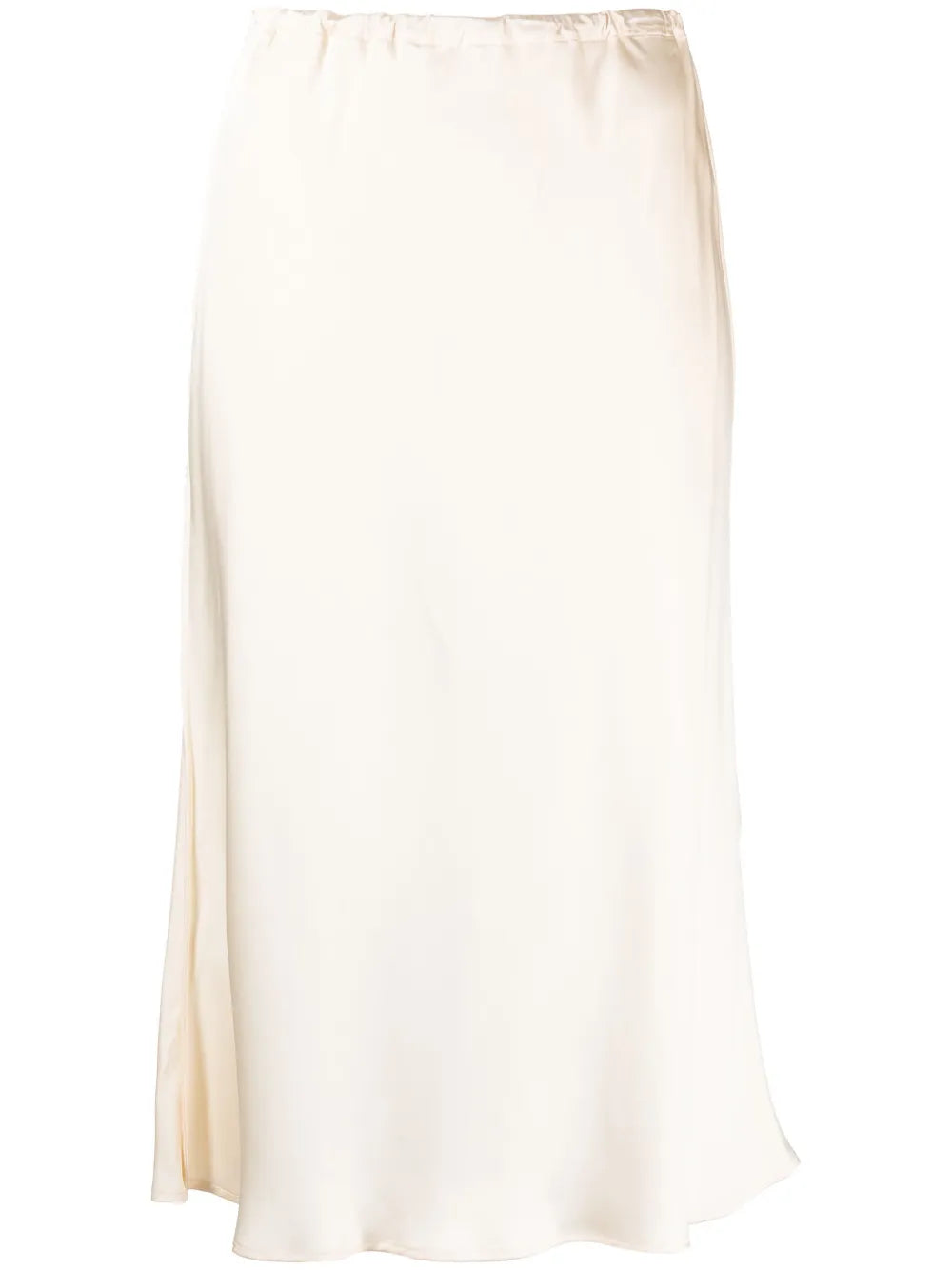 Flared Satined Midi Skirt