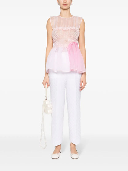 Jaylee Cropped Straight-Leg Trousers