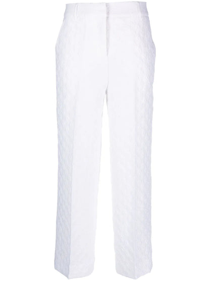Jaylee Cropped Straight-Leg Trousers