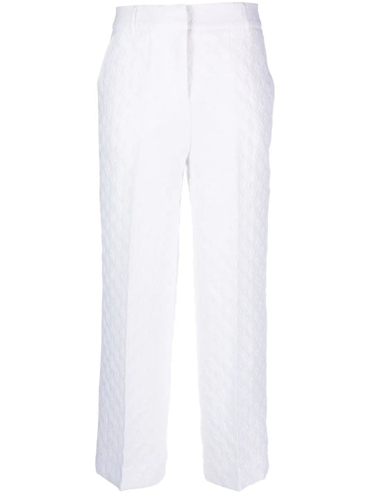 Jaylee Cropped Straight-Leg Trousers