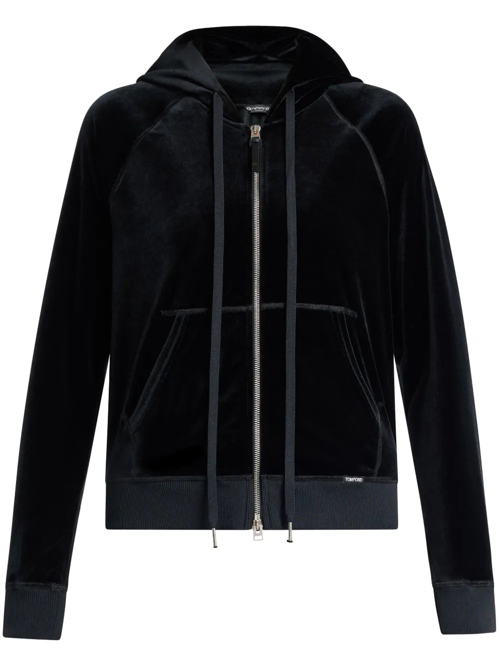 Long-Sleeve Velour Hoodie