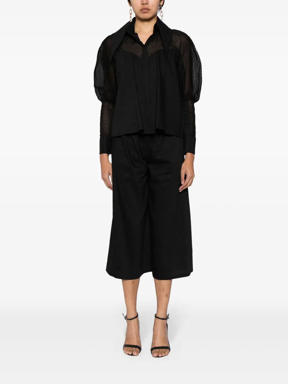 Point D'Spirit Mesh Panelled Trousers Suit