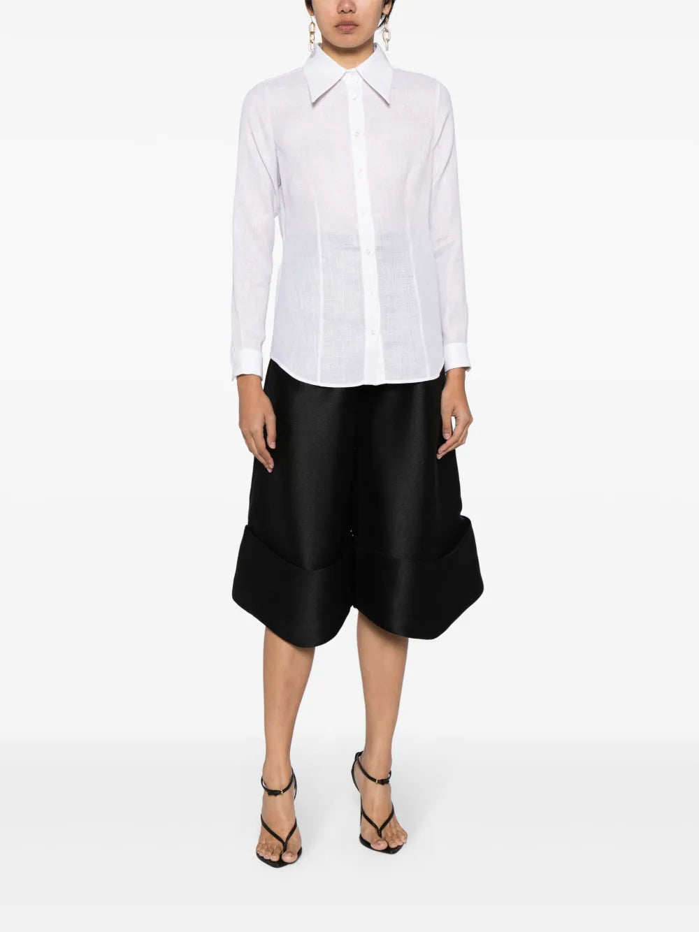 Mikado Piqué Trousers Set