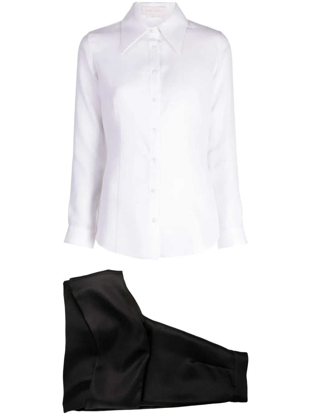 Mikado Piqué Trousers Set