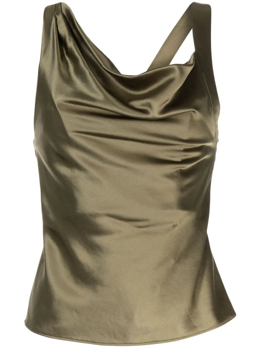 Giles Satin-Finish Blouse