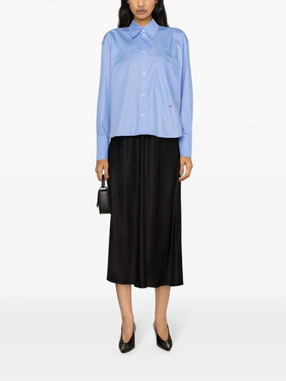 Logo-Embroidered Cotton Shirt