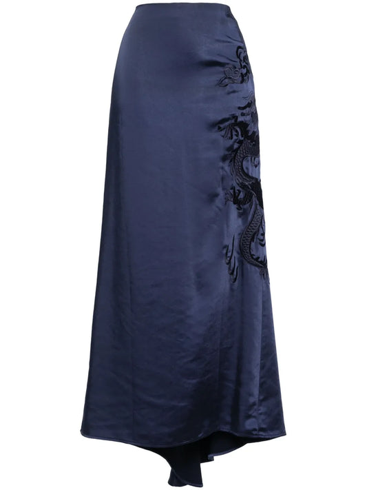 Pam Embroidered Maxi Skirt